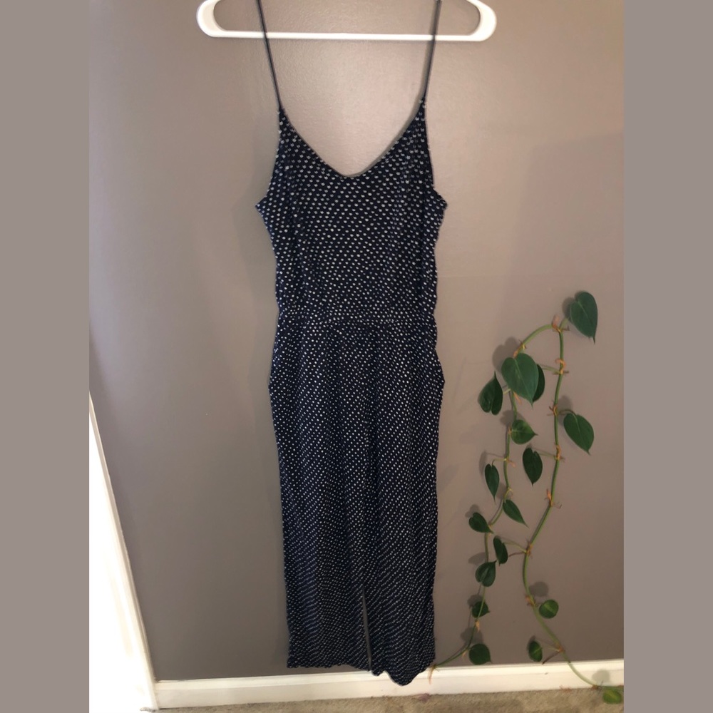 Blue and White Jumpsuit